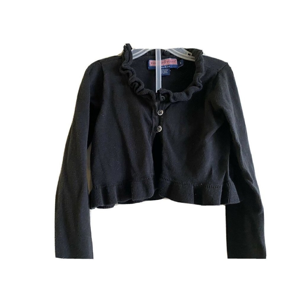 Vineyard Vines Girl’s 5 Black Cotton Sweater